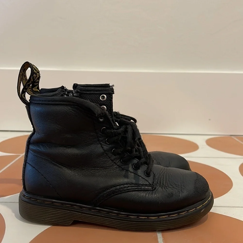 Dr. Martens Soft Black Kid Boots 1460T